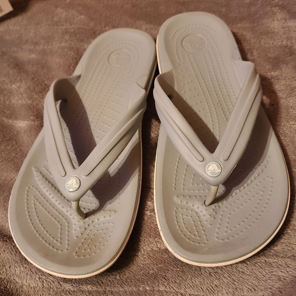 Croc flip flops